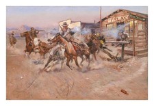 Charles M. Russell Smoke of a .45 : Archival Quality Giclée Art Print 1908 picture