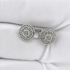 Natural Mined Diamond Halo Stud Earrings – New with Original Tag picture