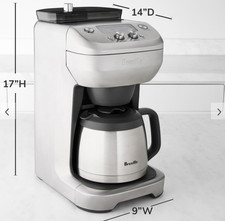 Breville Grind Control 12-Cup Coffee Maker Burr Grinder BDC650BSS picture