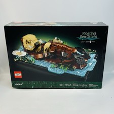 LEGO Ideas Floating Sea Otters Building Set Ages 18+ - 21366 - *NEW DAMAGED BOX* picture