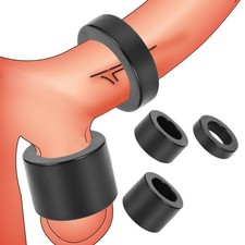 3PCS Male Scrotum-Testicle-Squeeze-Ring-Cage-Penis-Stretcher-Enhancer-Delay-Ball picture
