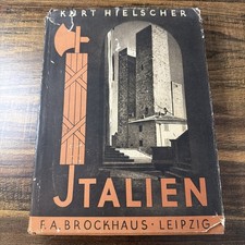 RARE 1938 ITALY KURT HIELSCHER / Architecture & LANDSCAPE/CHROMO Italien picture