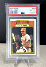 1972 Topps #560 Pete Rose In Action | Graded PSA 6 EXMT | Future HOF Hit King picture