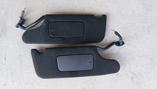 99 - 05 Chrysler Sebring Convertible Set LH/RH Sun Visors Black Cloth W/Lights picture