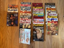 Vintage Playboy Magazines (1991-1994) LOT OF 33 Includes Jerry Seinfeld edition  picture