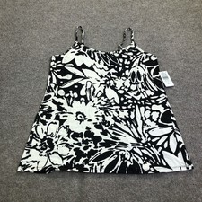 Torrid Cami Tank Top Womens 2X White Veronica Floral Foxy Stretch Jersey picture
