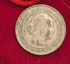 1929 Brazil 2000 Réis Silver Coin - Republic Liberty Head picture