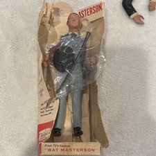 Bat Masterson TV Action Figure - Hartland gunfighter w/ Hat & Gun partial box picture