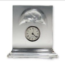 Lalique “Chat Horloge” Frosted Clock picture