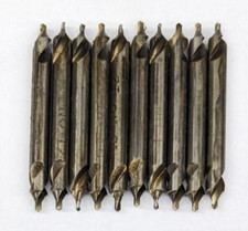 10 Pack #12 Kromhard Combined Drill & Countersink HSS 60° Bell USA Center Drill picture