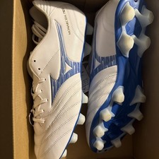 Mizuno Morelia Neo IV Japan Soccer Cleats White Blue 26.5cm US 10 P1GA243025 picture
