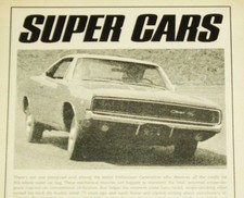 1968-1969 DODGE CHARGER VTG/ORIGINAL AD LOT *print/poster/MOPAR/426 HEMI/440/V8 picture