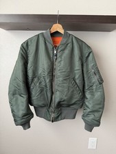 Vintage MA-1 Flight Bomber Jacket Mens Medium Alpha Industries 60s Vietnam USA picture
