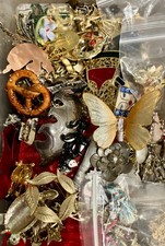 LARGE Flat Rate Box Filled w/ 15+ Pounds of Jewelry Mix - Hours of Fun  picture