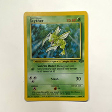Scyther 10/64 Jungle Holo Rare Unlimited 70 HP English 1999 Pokémon TCG picture