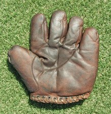 Rare Circa 1900's Webless Baseball Glove, Draper & Maynard, Antique, Workman's picture