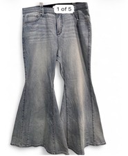 NWOT TORRID Festi Sky High Super Flare Jeans picture