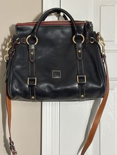 Dooney & Bourke Florentine Satchel Black Large Satchel Crossbody Strap picture