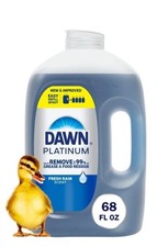 Dawn Platinum, Dishwashing Liquid, Refill Jug, Dish Soap, Fresh Rain, 68 Fl oz picture