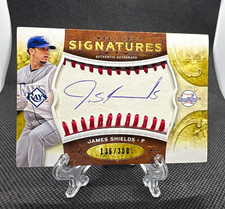 2009 Upper Deck Sweet Spot James Shields S-JP Signatures Auto White Ball /300 picture
