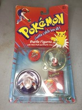Pokemon Balls Battle Figures #118 Goldeen #119 Seaking Hasbro 1998 -Has Box Wear picture