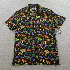 Super Massive Shirt Mens Medium Black Mushroom Psychedelic Short Sleeve New picture