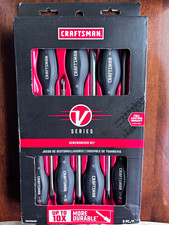 CRAFTSMAN V-Series CMHT65618V 8pc Mixed Driver Set Cushion Grip Black/Red picture
