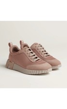 Hermes sneaker Rose 36 quiet luxury bouncing trainers pink vibrant chic slip on picture