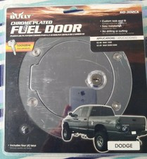 Bully CHROME PLATED FUEL DOOR GD-302CK for Dodge Truck with 4 Keys New picture
