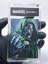 2024 Finding Unicorn Marvel Thunder - Doctor Doom Sketch Card Auto 1/1 picture