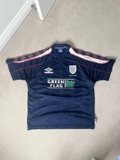Vintage 90s Umbro England Green Flag Training Jersey XL picture