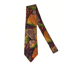 Vintage Robert Talbott Silk Tie Abstract Made in USA 3.5