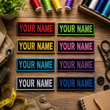 Custom Your Name Personalized Tag Embroidered Iron-on Patch DIY Applique Biker picture