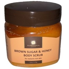 Rich Radiance Brown Sugar & Honey Body Scrub for Melanin-Rich Skin 6oz Sealed picture