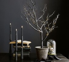 Pottery Barn Faux Black Potted Scary Tree Spooky Halloween Indoor Decor picture