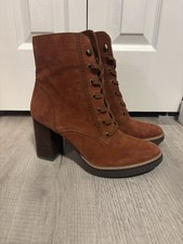 Naturalizer Burnt Orange Women’s Heeled Boots Size 10 New picture