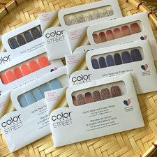 7- Color Street Nail Polish Strips Glitter Multicolor Mixed Lot Assorted BUL300 picture