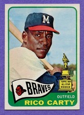 1965 Topps Rico Carty #305 Braves Topps Rookie Centered EX-MT picture