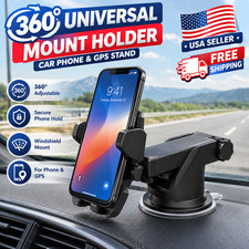 360° Universal Mount Holder Car Stand Windshield For Mobile Cell Phone GPS ..... picture