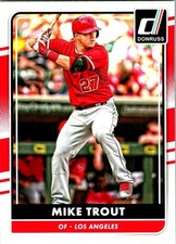 2016 DONRUSS #83 MIKE TROUT LOS ANGELES ANGELS BASEBALL picture