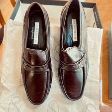 Florsheim Riva 17088 BURGANDY Leather Loafers Men's 9D NOS New in Box Comfortech picture