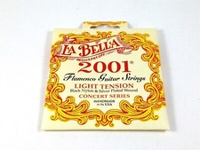 La Bella Guitar Strings Flamenco Light Silver Plated Wound Classical 2001 picture