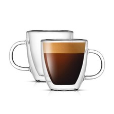 Joyjolt Savor Double Wall Insulated Glasses Espresso Mugs (Set Of 2) - picture