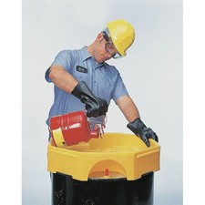 Ultratech 482 Drum Funnel, Lockable, Yellow / Yellow, No Flame Arrester, 23 5/8 picture