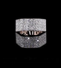 2.25 CTW Round Cut Lab-Grown Diamond Men's Ring ,Wedding Ring ,IGI Certified picture