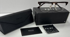 Prive Revaux Handcrafted The Entrepreneur Brown clear Handmade w/Case NEW picture