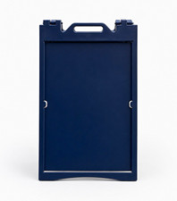 Plasticade Signicade Deluxe A Blue A-Frame Sidewalk Sign Stand picture