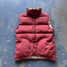 Vintage Class-5 Goose Down Puffer Vest Men’s M Rust BTTF Marty McFly 70s 80s picture