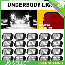 20x Pure White LED Rock Lights Underbody Glow Lamp for Offroad SUV Pickup Truck picture