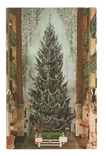 Vintage Sterling Linder Davis Christmas Tree, Cleveland, Ohio Chrome Postcard picture